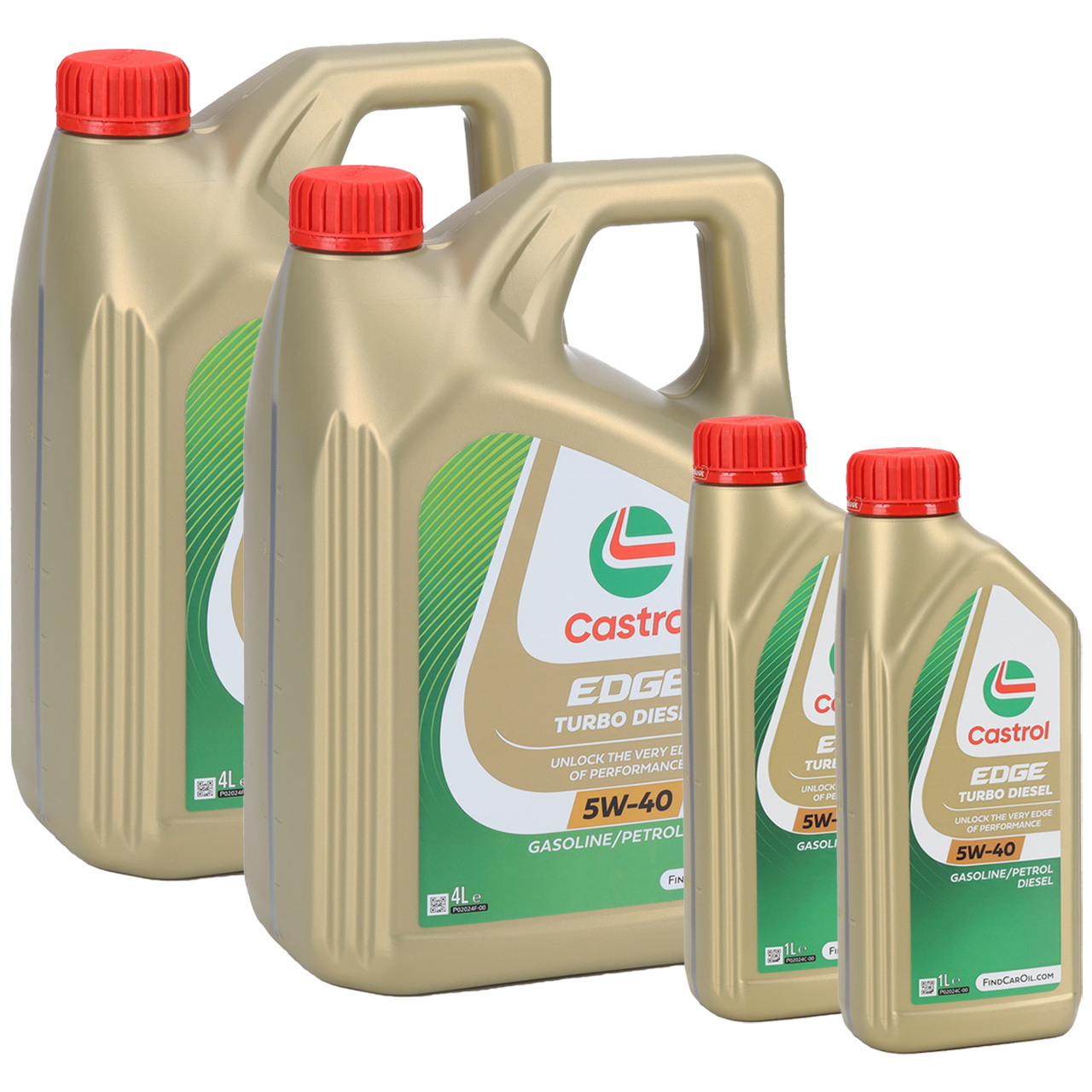 10L 10 Liter CASTROL EDGE TURBO DIESEL 5W-40 Motor&ouml;l f&uuml;r MB 226.5 229.31/51 VW 505.00/.01