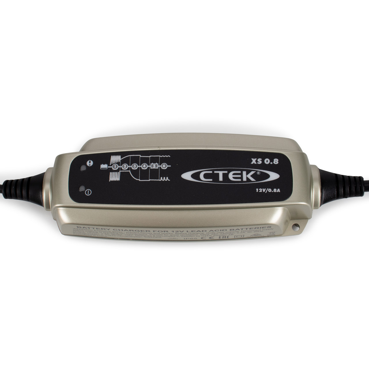 CTEK XS8056707 XS08 Batterieladegerät Erhaltungsladegerät mit LED Anzeige 12V 0.8A 100Ah