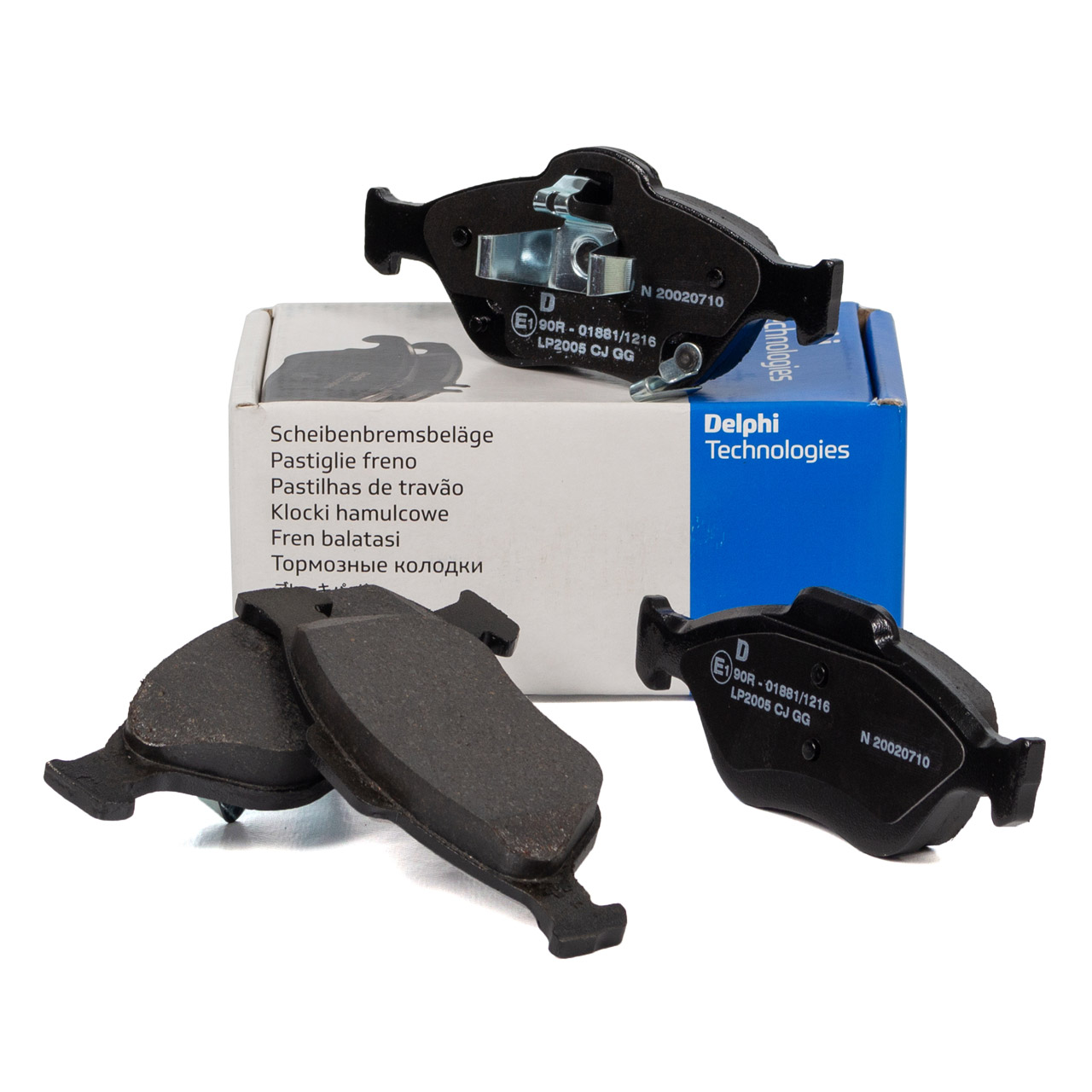 DELPHI LP2005 Bremsbel&auml;ge f&uuml;r TOYOTA Yaris P9 P13 DAIHATSU Charade vorne