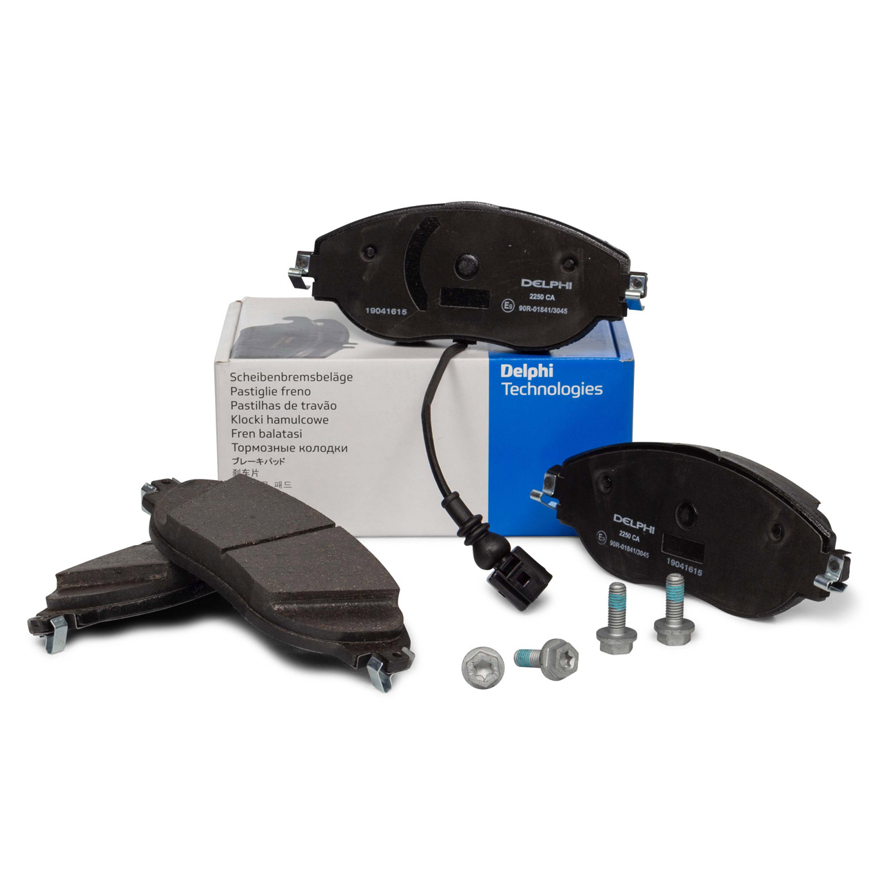 DELPHI Brake Pads + Wako for AUDI A3, SEAT Leon, SKODA Octavia, VW Golf 7, Passat (front)