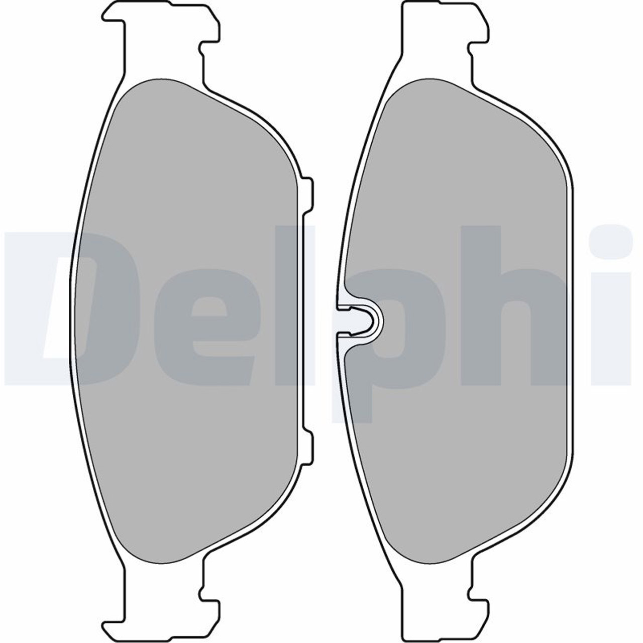 DELPHI LP2301 Bremsbeläge + Warnkontaktsensor AUDI A6 (4G C7) PR-1LF/1LL vorne