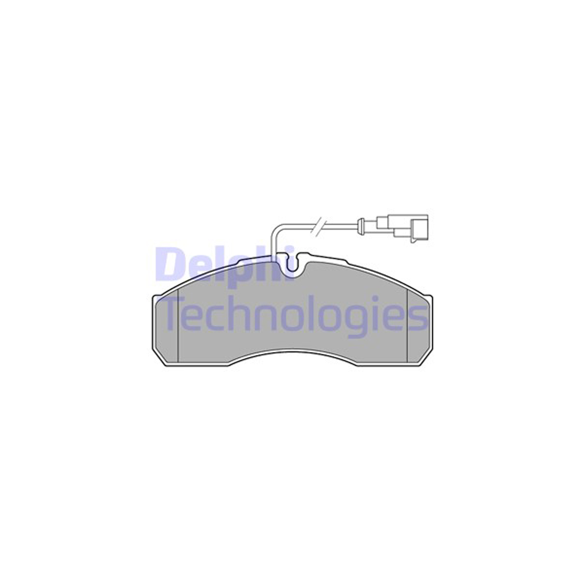 DELPHI LP3574 Bremsbeläge + Sensor IVECO Daily 3 NISSAN Cabstar E RENAULT Master Pro vorne