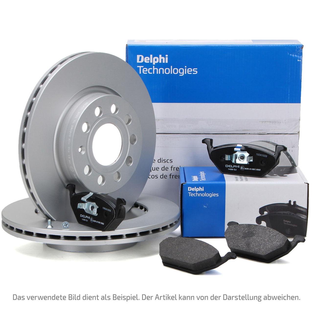 DELPHI Bremsscheiben + Bremsbeläge OPEL Astra H 1.2-1.8 1.3/1.7/1.9 CDTI vorne