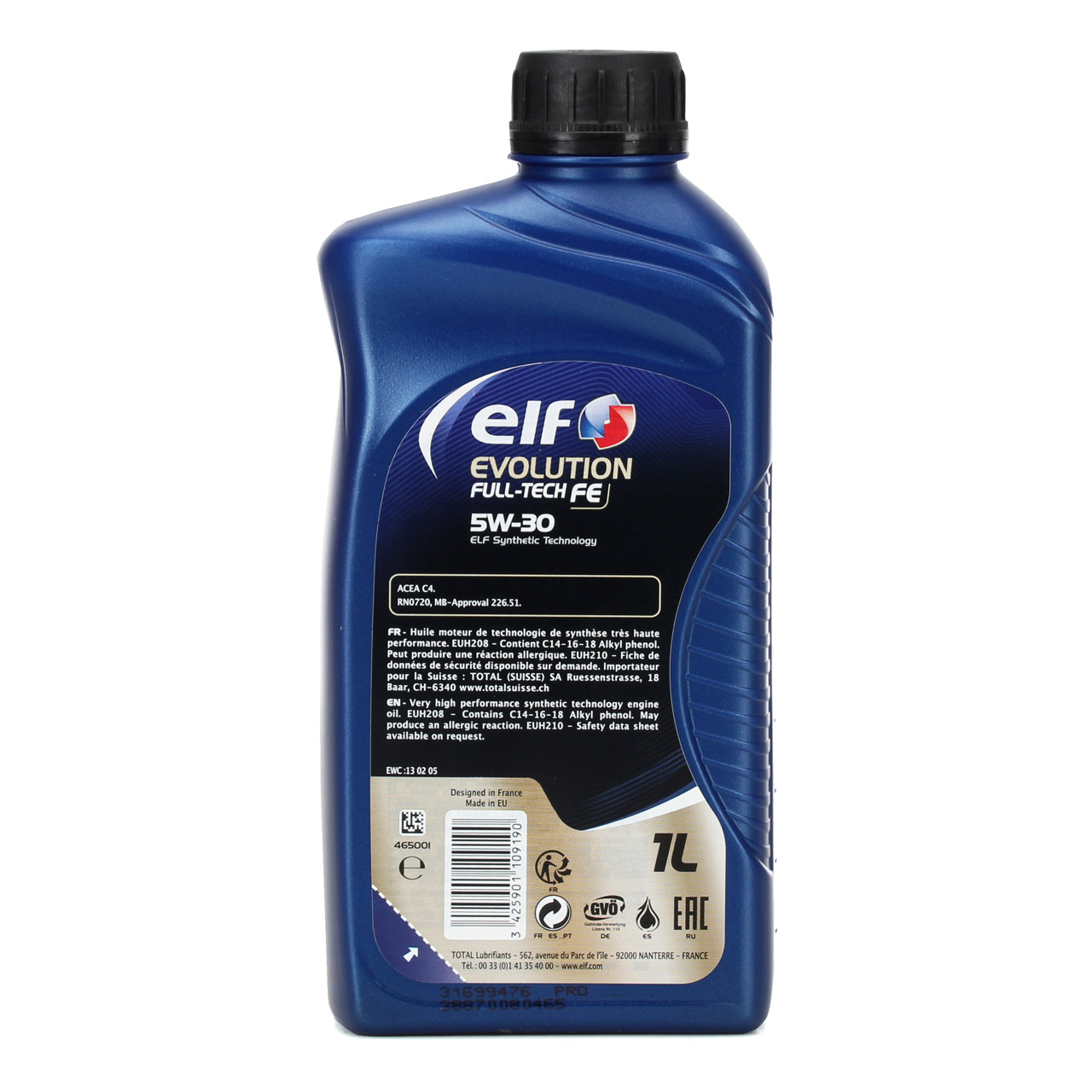 1L 1 Liter elf Evolution Full-Tech FE 5W-30 Motoröl Öl RENAULT RN0720 MB 226.51