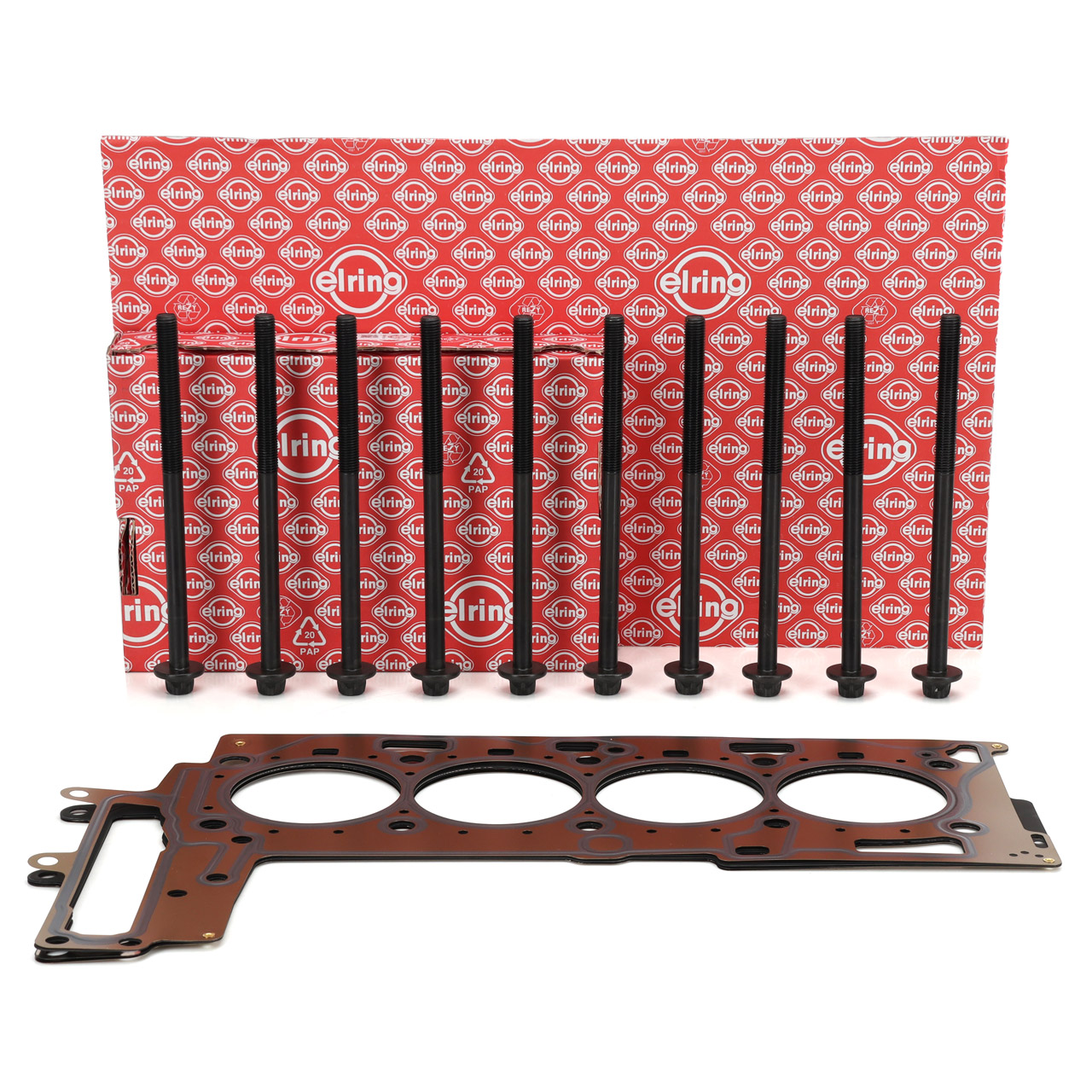 ELRING Zylinderkopfdichtung + Schrauben Satz für BMW E81-88 E90-93 E60 E61 X1 E84 X3 N47