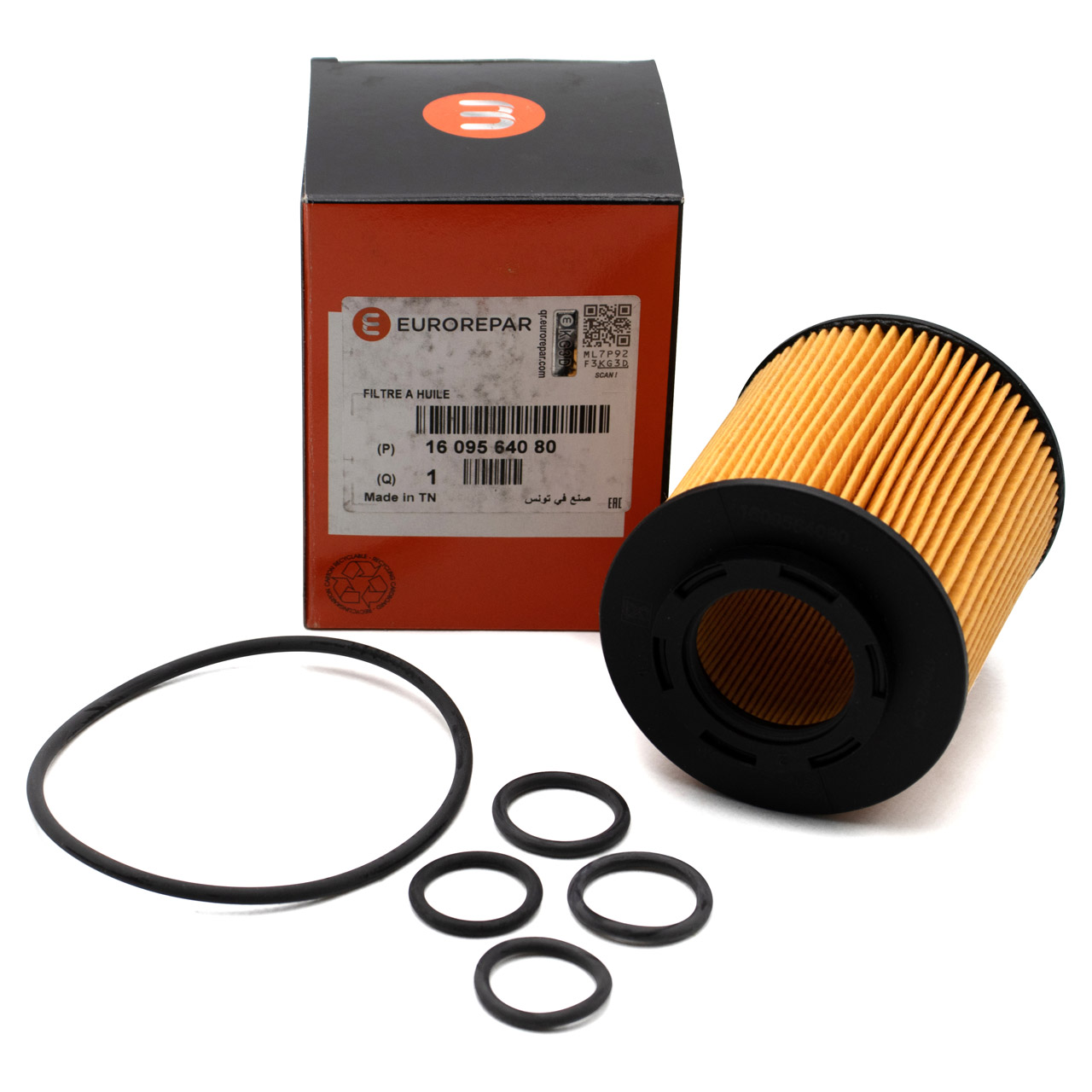 EUROREPAR Oil Filter for OPEL Astra H, J, Corsa D, Meriva A, B, Mokka/10, Zafira B 1609564080