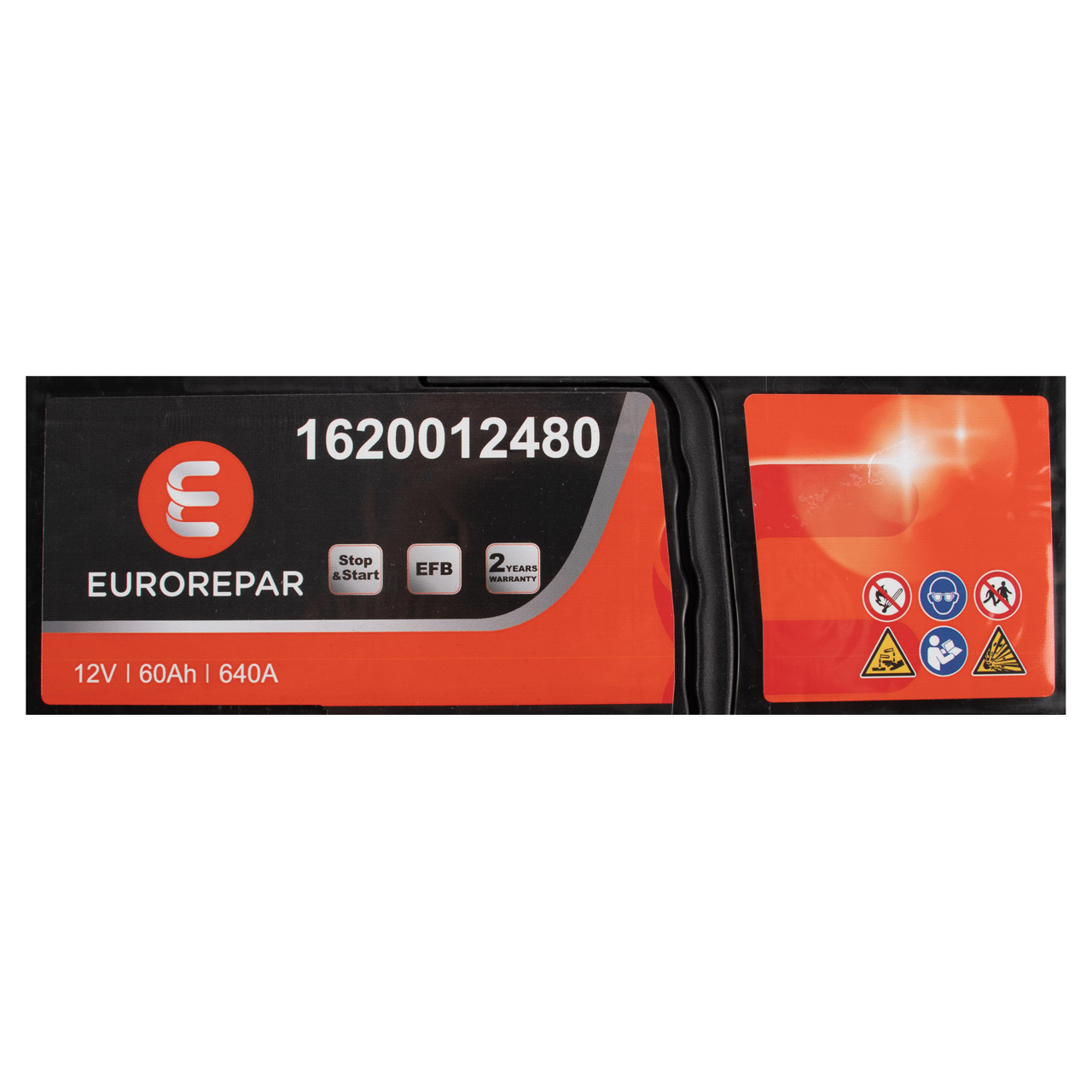 EUROREPAR EFB Batterie Autobatterie Starterbatterie 12V 60Ah 640A/EN  1620012480 