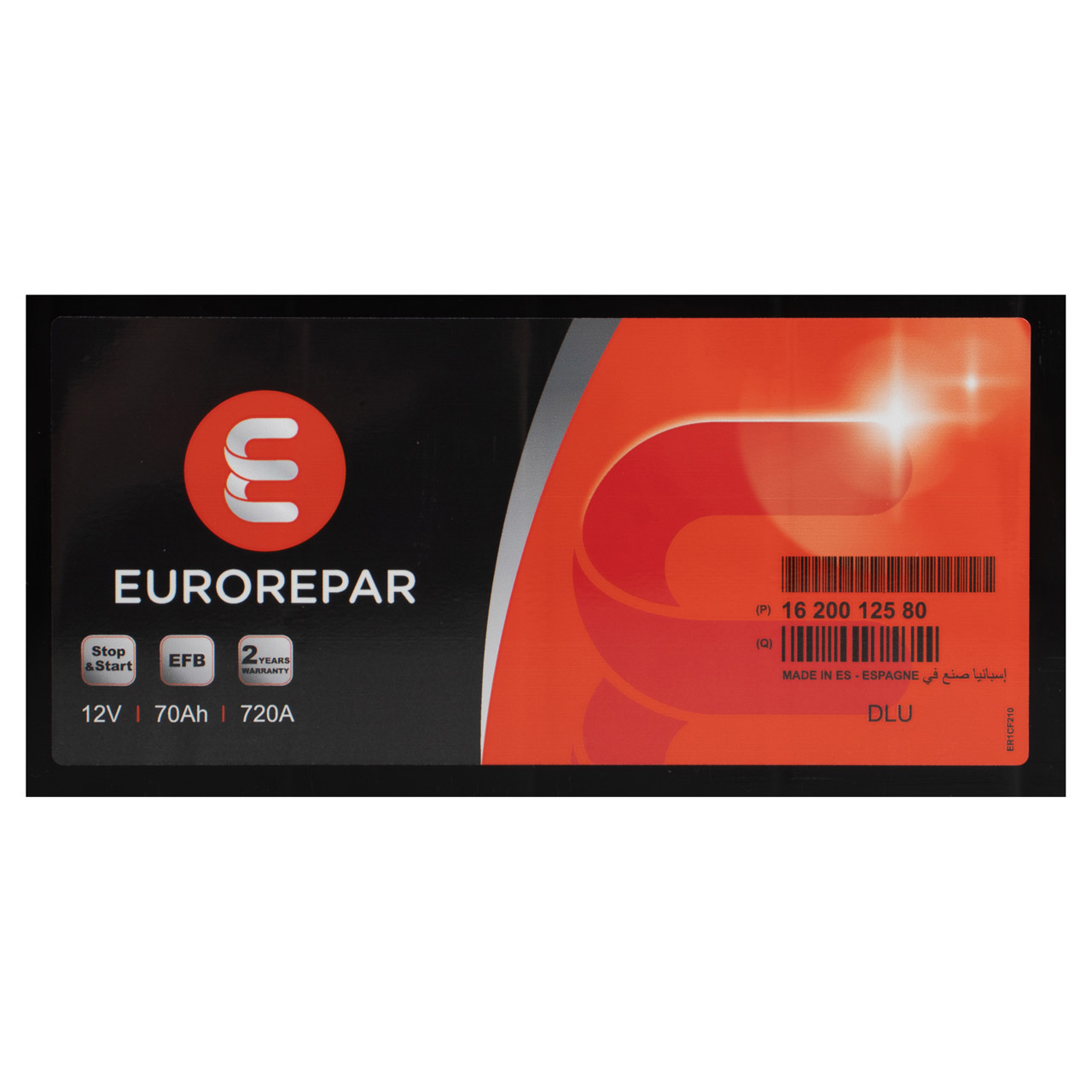EUROREPAR Starterbatterien / Autobatterien - 16 200 125 80 