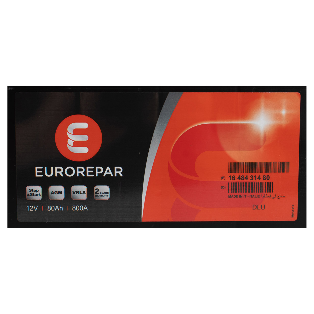 EUROREPAR AGM Batterie Autobatterie Starterbatterie 12V 80Ah 800A/EN 1648431480