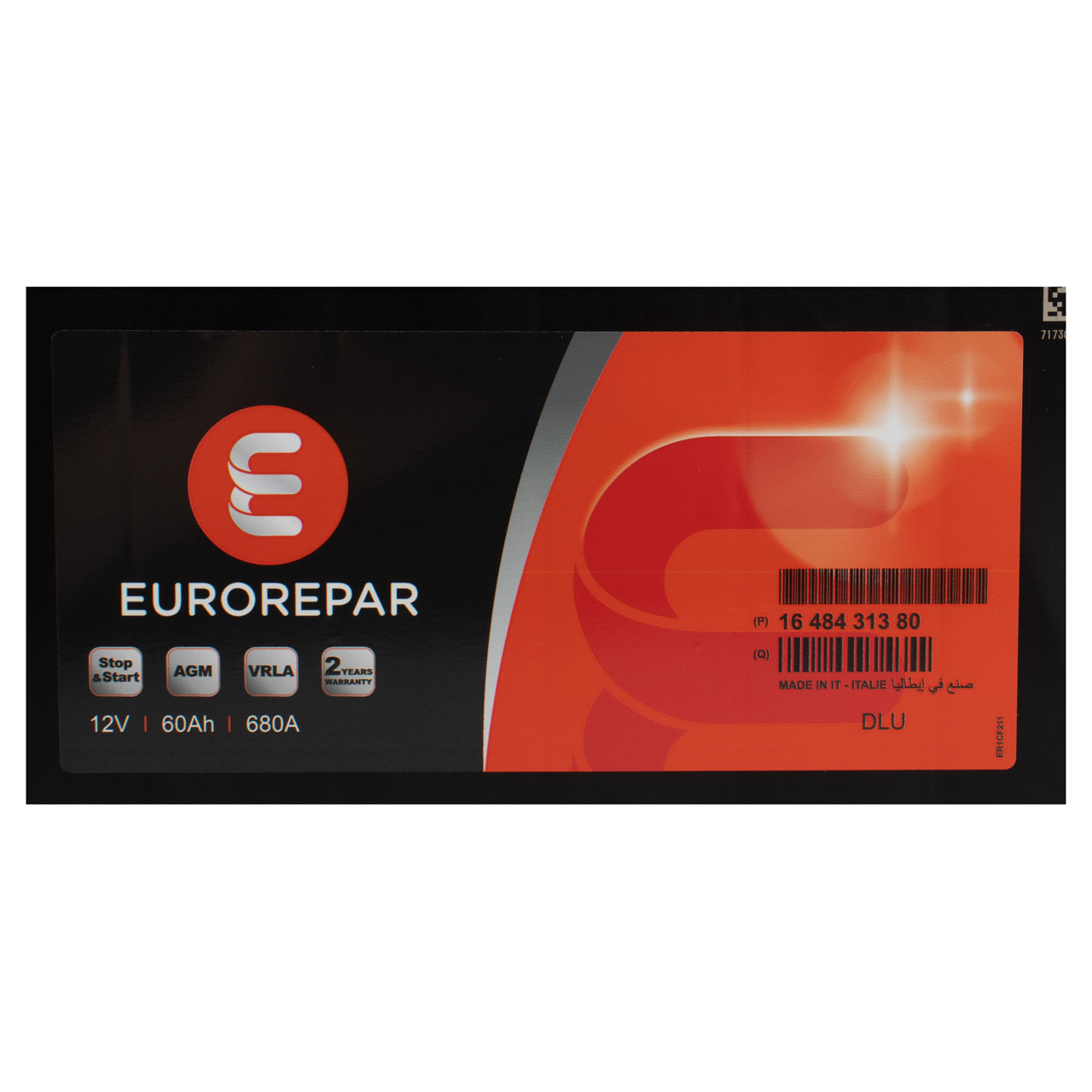 EUROREPAR AGM Batterie Autobatterie Starterbatterie 12V 60Ah 680A/EN 1692582380