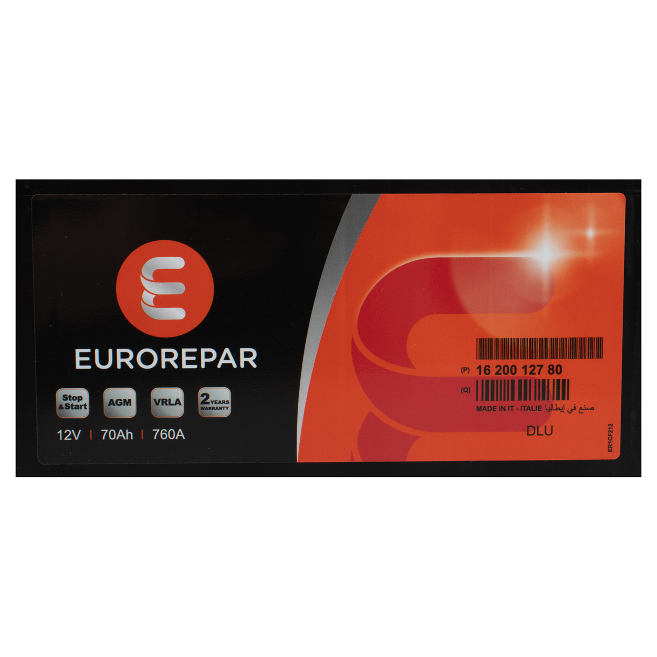 EUROREPAR AGM Batterie Autobatterie Starterbatterie 12V 70Ah 760A/EN 1692582480