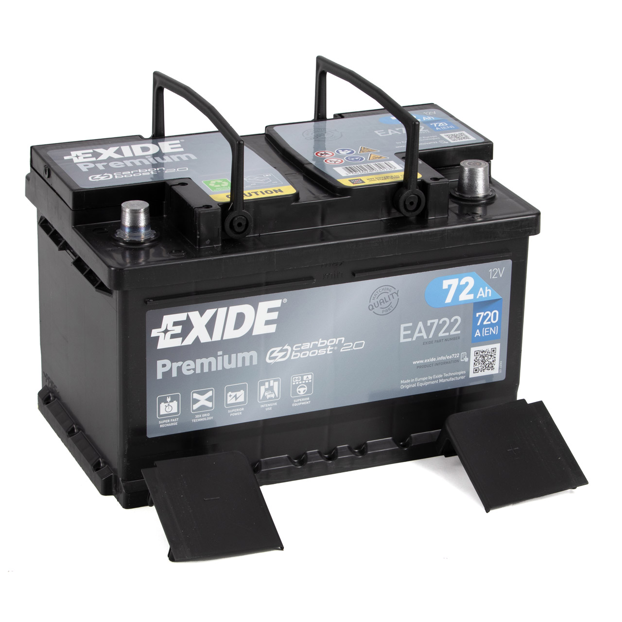 EXIDE EA722 PREMIUM Autobatterie Batterie Starterbatterie 12V 72Ah EN720A