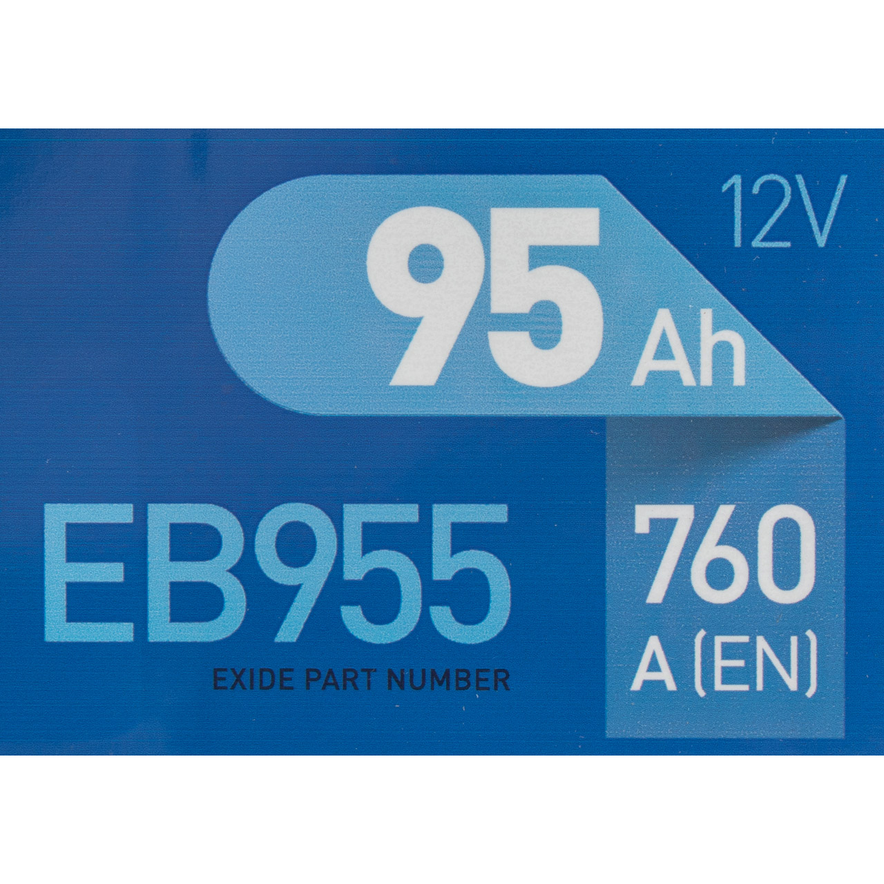 EXIDE EB955 EXCELL Autobatterie Batterie Starterbatterie 12V 95Ah EN760A
