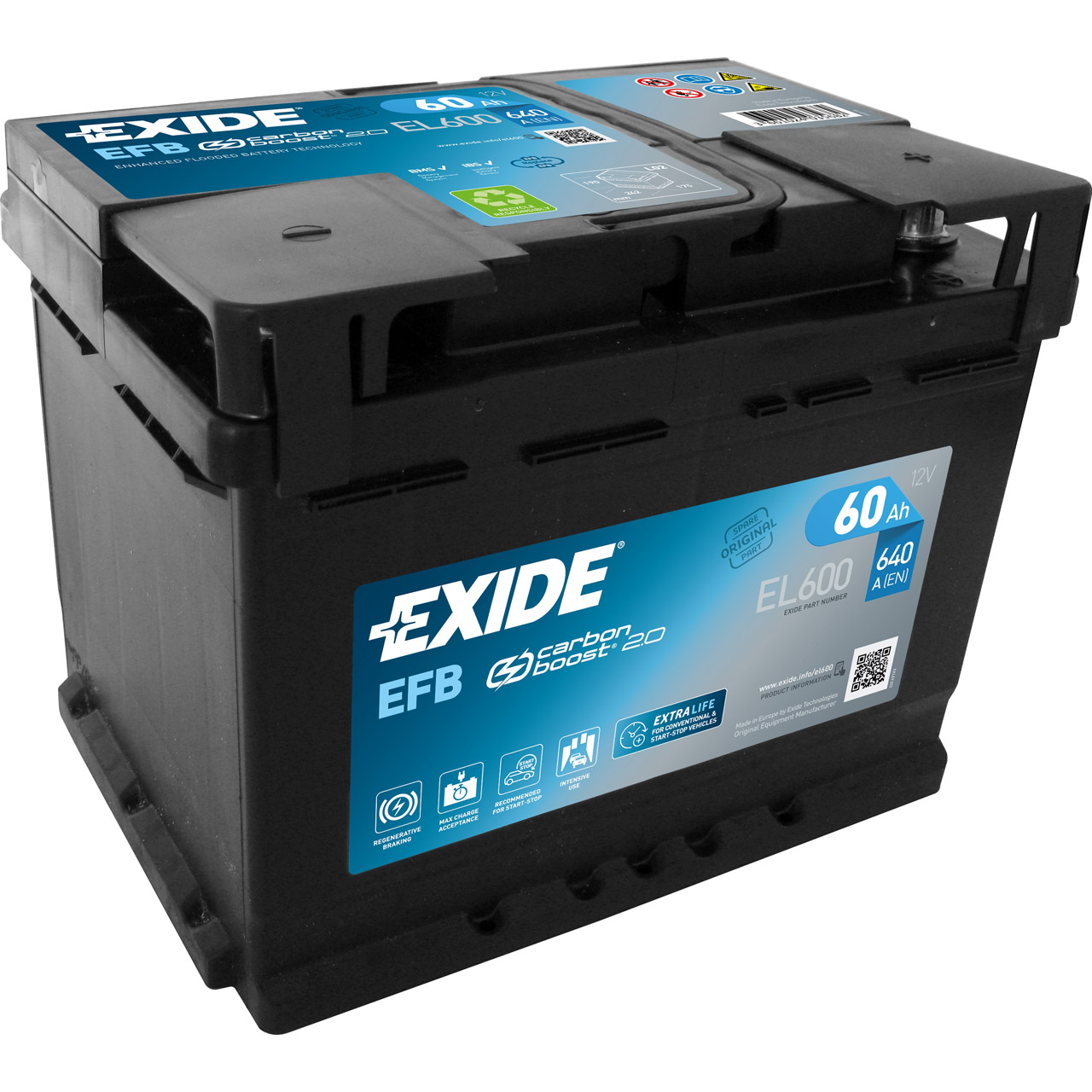 EXIDE Starterbatterien / Autobatterien - EL600 