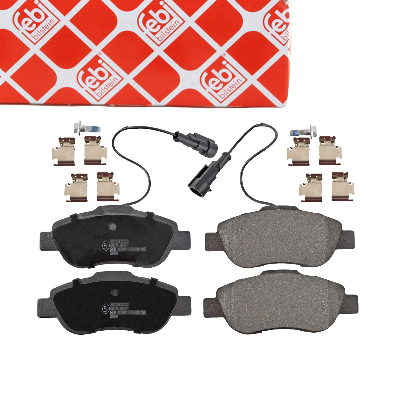 febi 116343 Bremsbeläge + Warnkontakt für FIAT 500C 312 Panda 169 FORD Ka RU8 vorne