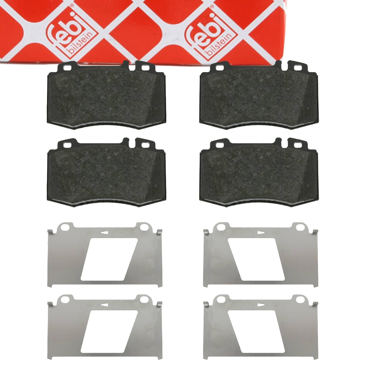 febi Bremsbel&auml;ge Bremsbelagsatz f&uuml;r MERCEDES W203 S203 C209 A209 W211 S211 W163 W220 vorne