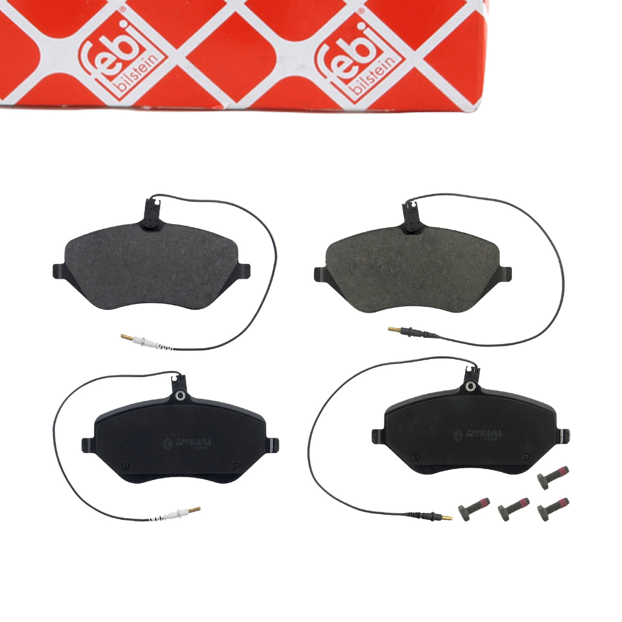 febi 16829 Bremsbel&auml;ge + Warnkontakt f&uuml;r CITROEN C5 3 C6 PEUGEOT 407 Vorderachse 4252.94