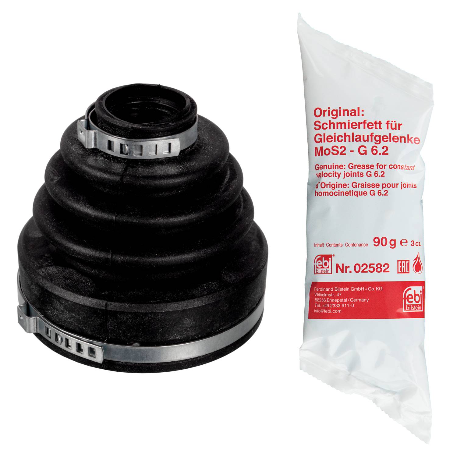 FEBI 173033 Achsmanschette Satz RENAULT Espace 5 Laguna 3 Megane 3 