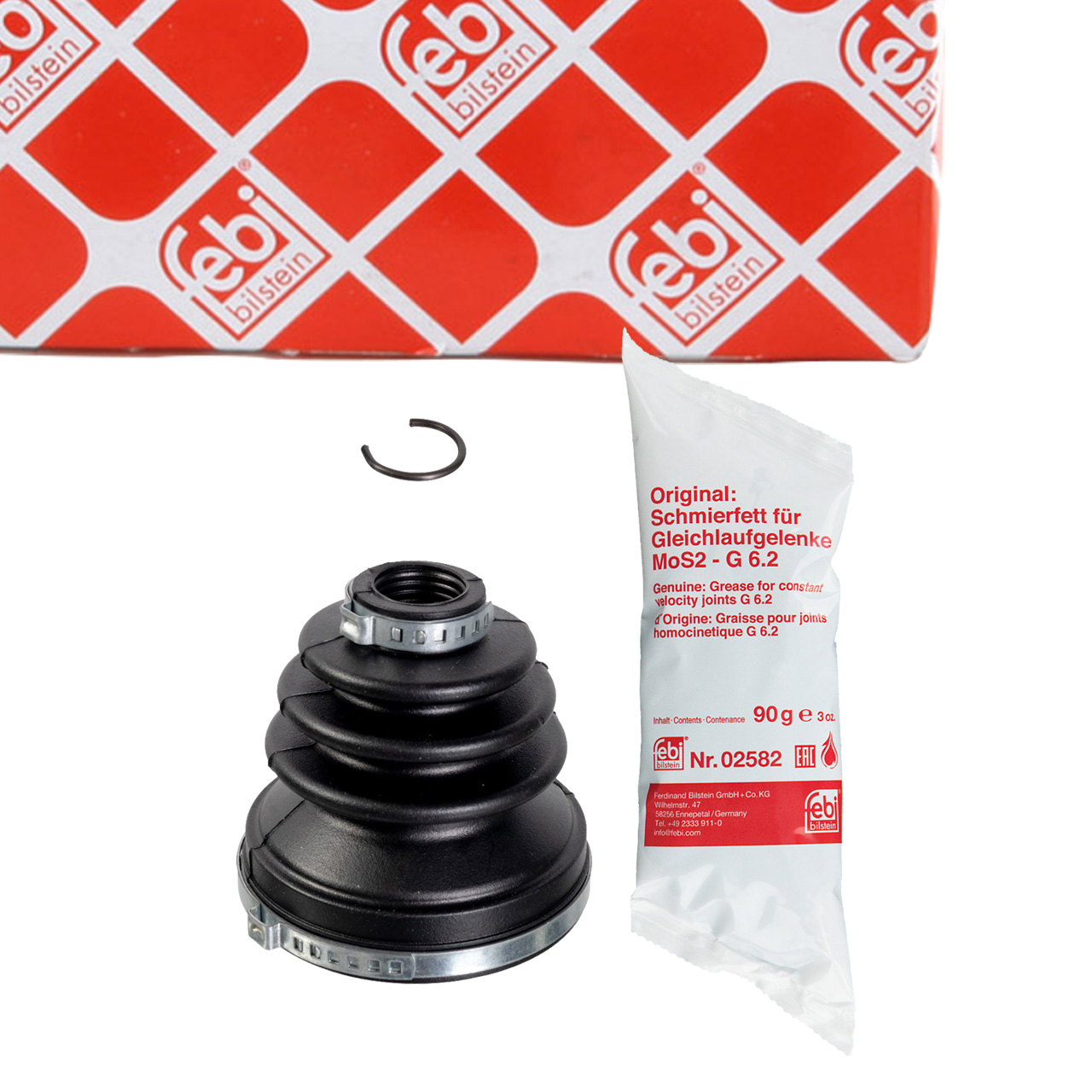 febi 176749 Axle boot kit for TOYOTA Yaris P9 P13, front transmission side 044370D310