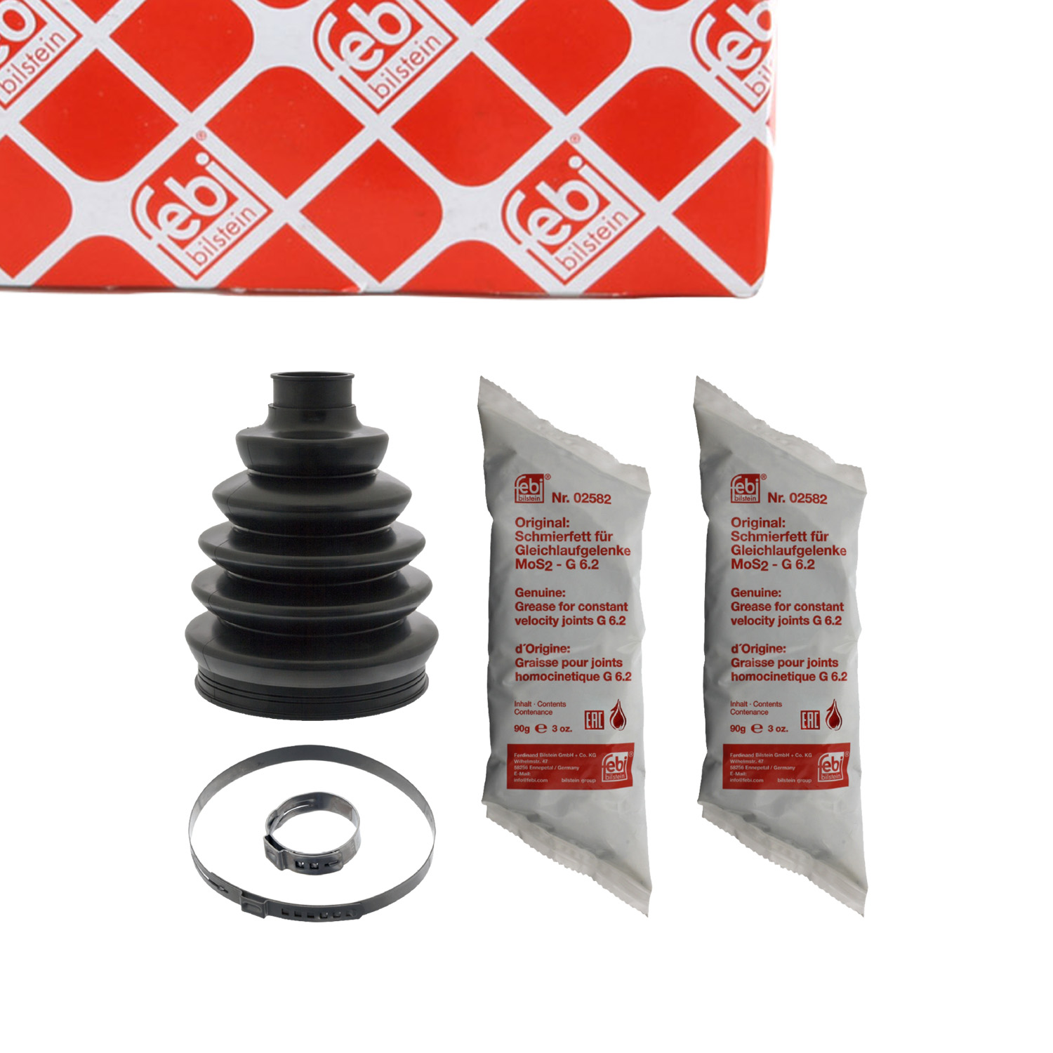 febi 48827 Achsmanschette Satz für FORD Mondeo 4 S-Max Galaxy 2 OPEL Astra H J VOLVO XC40