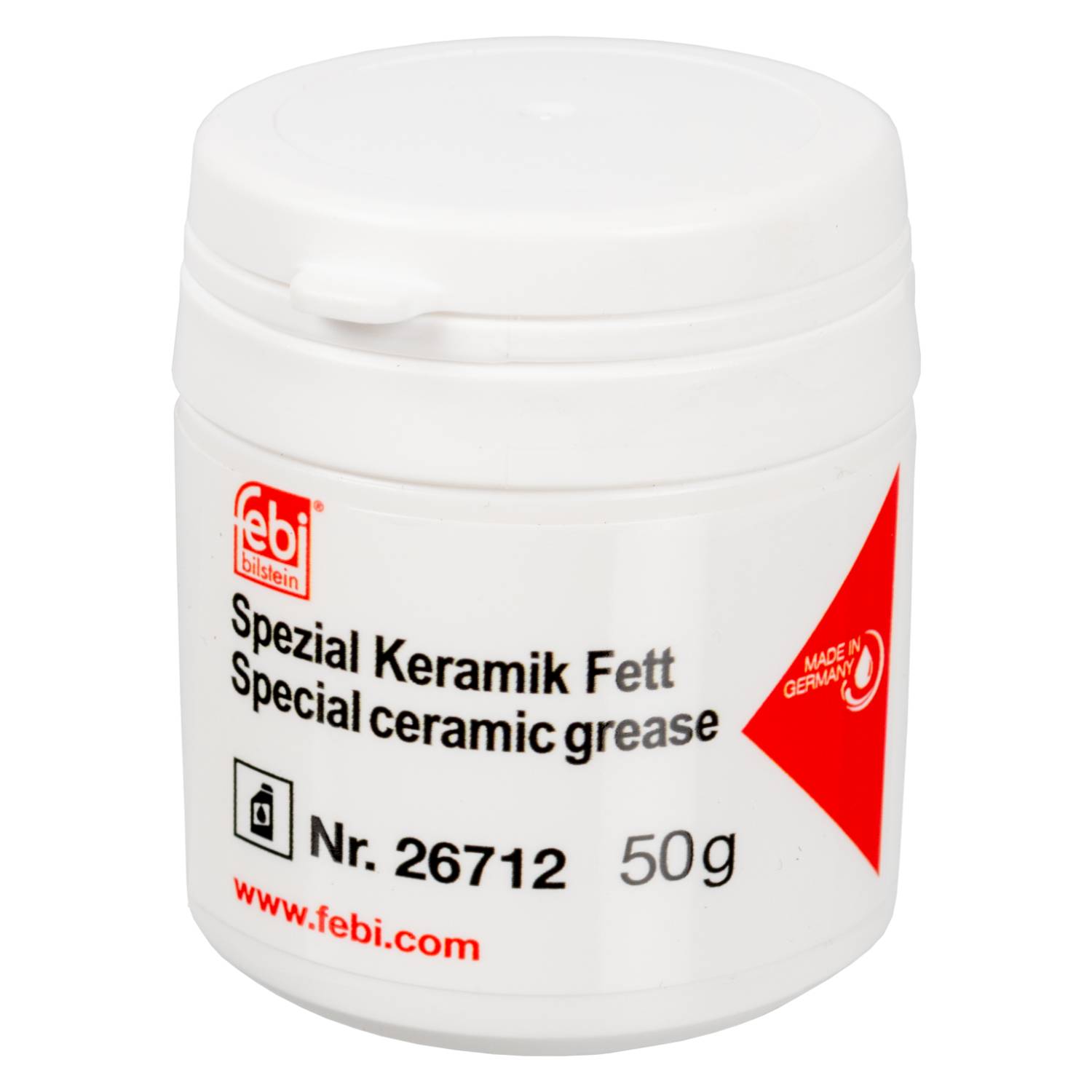 FEBI 26712 Hochtemperaturschmierstoff Spezial Keramikfett Spezialfett Fett weiß Dose 50g