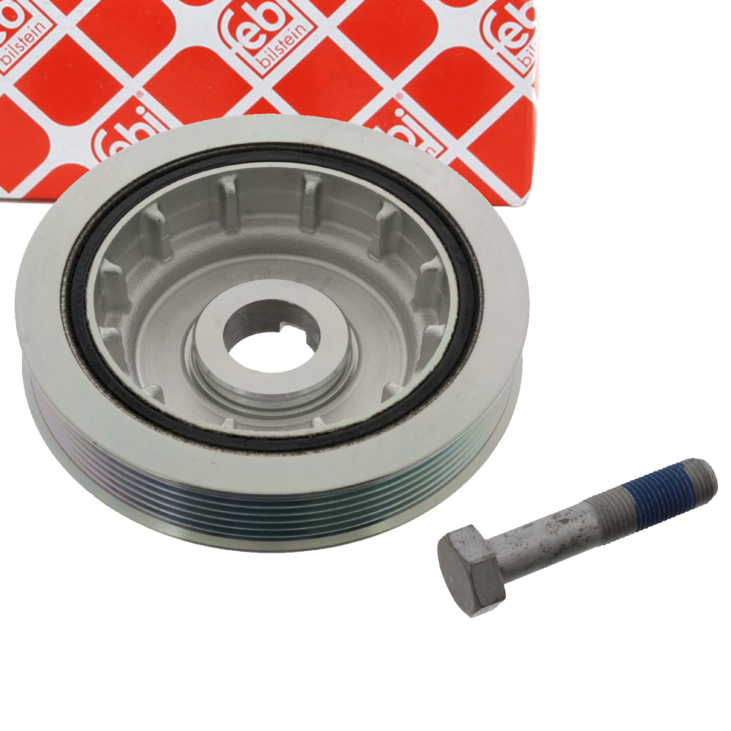 Febi Bilstein 17164 Riemenscheibe Für Keilriemen – 2 Rippen, Ø 76 Mm, Breite 36 Mm, Innendurchmesser 7 Mm, Für Scania Und Andere LKW, OE 0333653