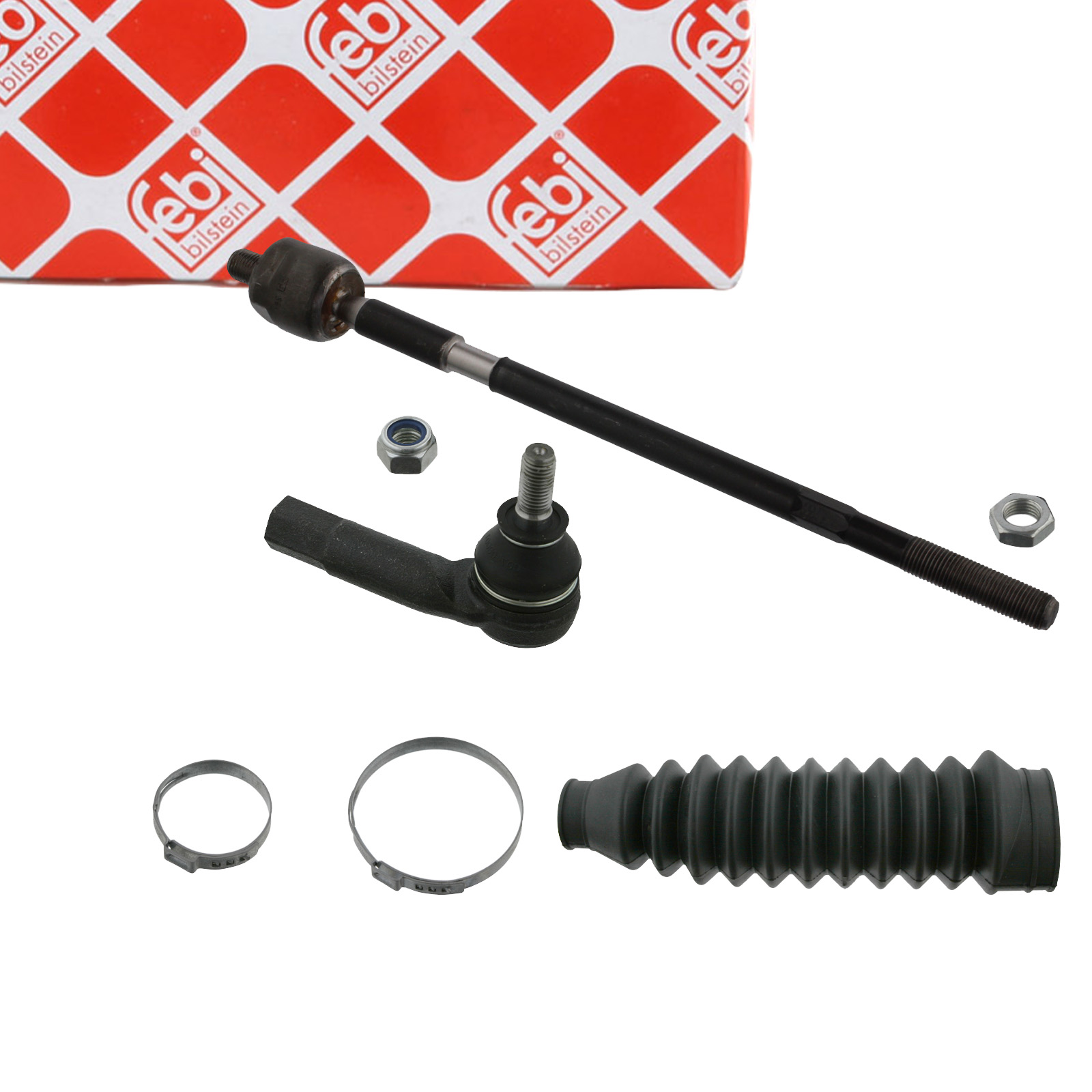 febi Tie Rod + Steering Boot for VW Polo 6V, Caddy 2, SEAT Ibiza 2, 6K (Front Right)