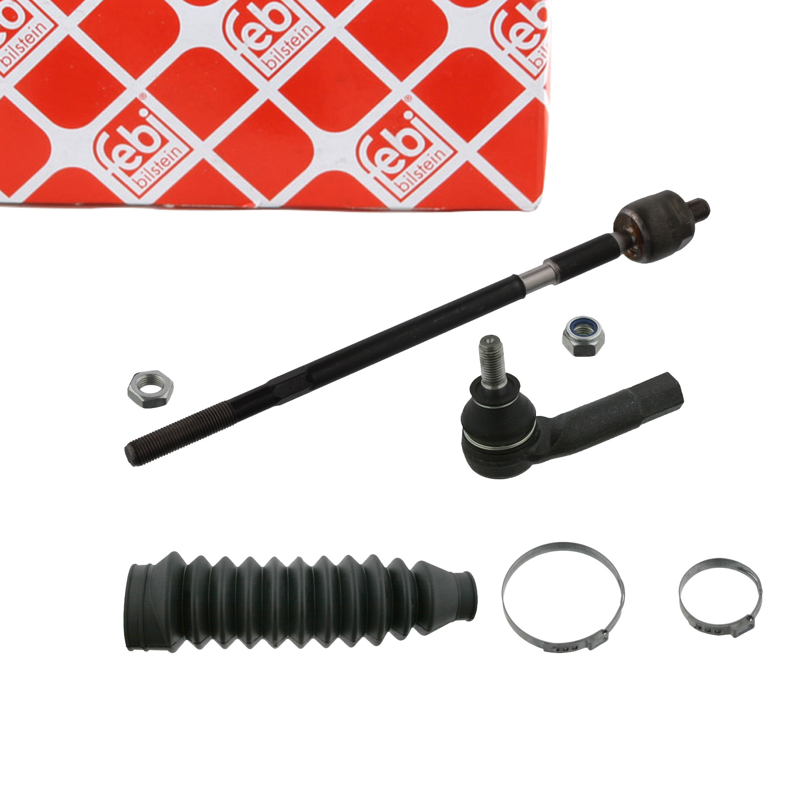 febi Tie Rod + Steering Boot for VW Polo 6V, Caddy 2, SEAT Ibiza 2, 6K (Front Left)