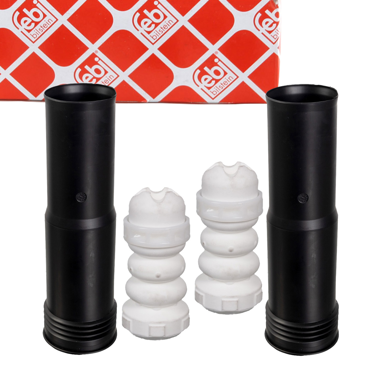 febi Staubschutz + Anschlagpuffer Satz für VW Golf 7 8 Passat B8 AUDI 8Y SEAT Leon hinten