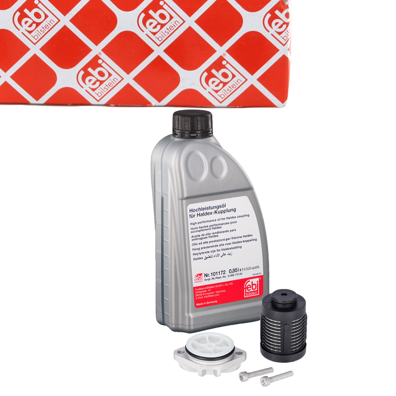 febi 181848 Hydraulic filter for Haldex clutch + 850 mL oil for FORD Kuga 1, VOLVO XC60, XC70