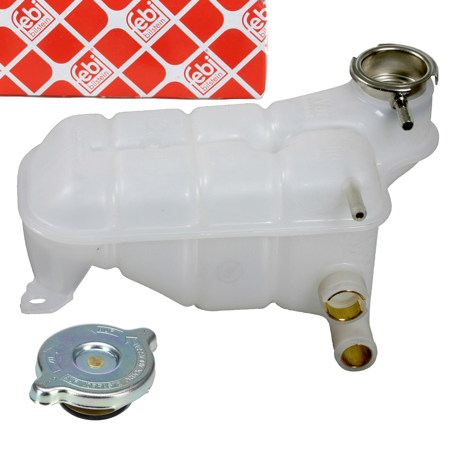 FEBI Ausgleichsbehälter Kühlmittel + Deckel MERCEDES 190 W201 W124 M102 M103 OM601
