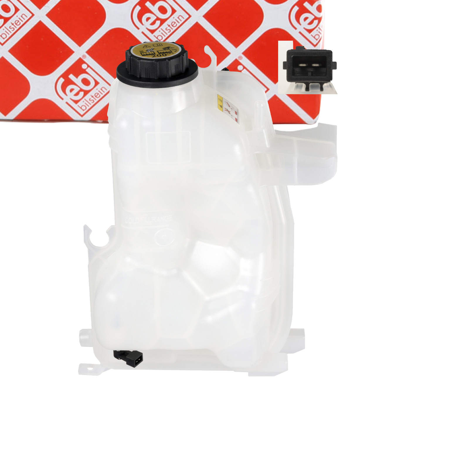 FEBI 108694 Ausgleichsbehälter Kühlmittel + Sensor LAND ROVER LR010966 / LR023077