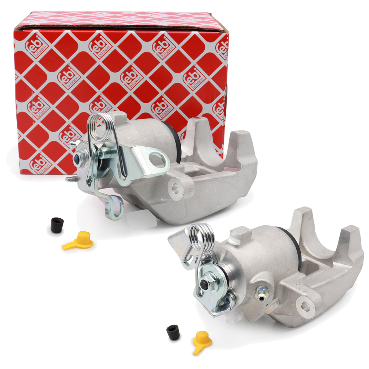 2x febi brake calipers, 38 mm diameter, for VW Golf 4 GTI, V5, VR6, R32, TT, 8N, S3, 8L1, and Leon Cupra (rear)