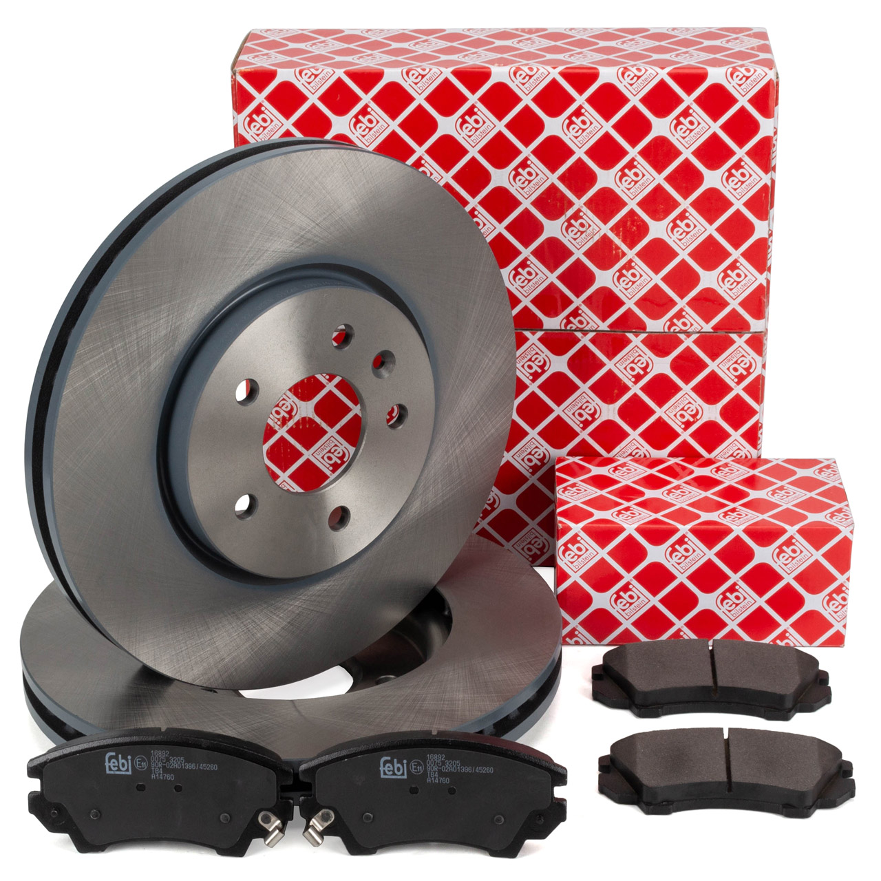 febi Bremsscheiben + Bremsbel&auml;ge f&uuml;r OPEL Astra J POC J17 Cascada Zafira Tourer C vorne