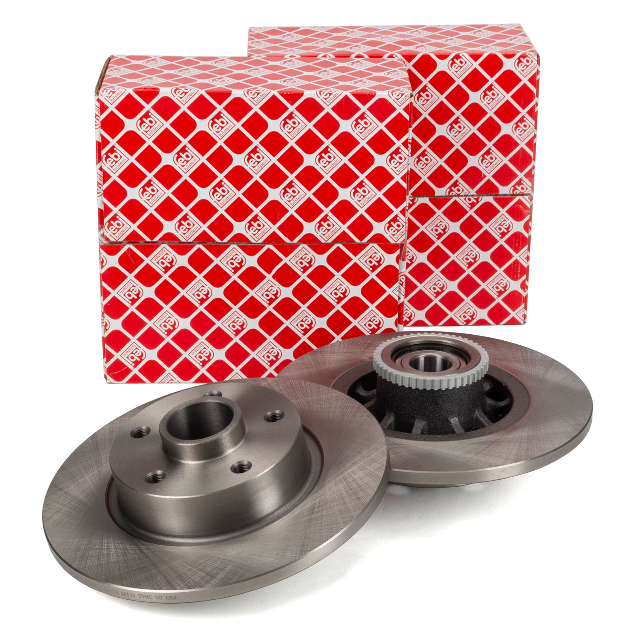 febi 108665 Bremsscheiben + Radlager Satz f&uuml;r FIAT Talento OPEL Vivaro B Trafic 3 hinten