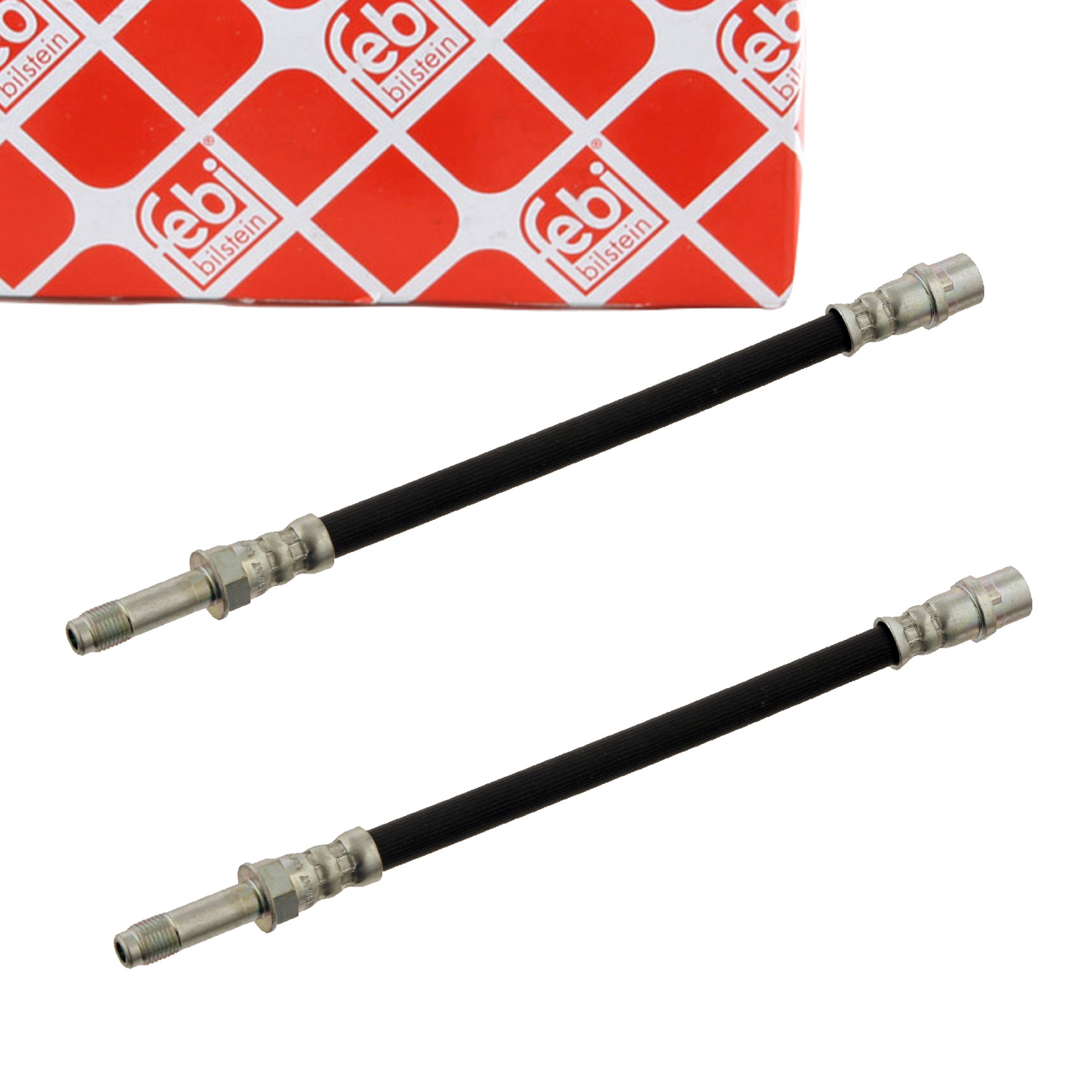 2x febi 30405 Bremsschlauch Bremsleitung f&uuml;r VW Multivan Transporter T5 T6 hinten au&szlig;en
