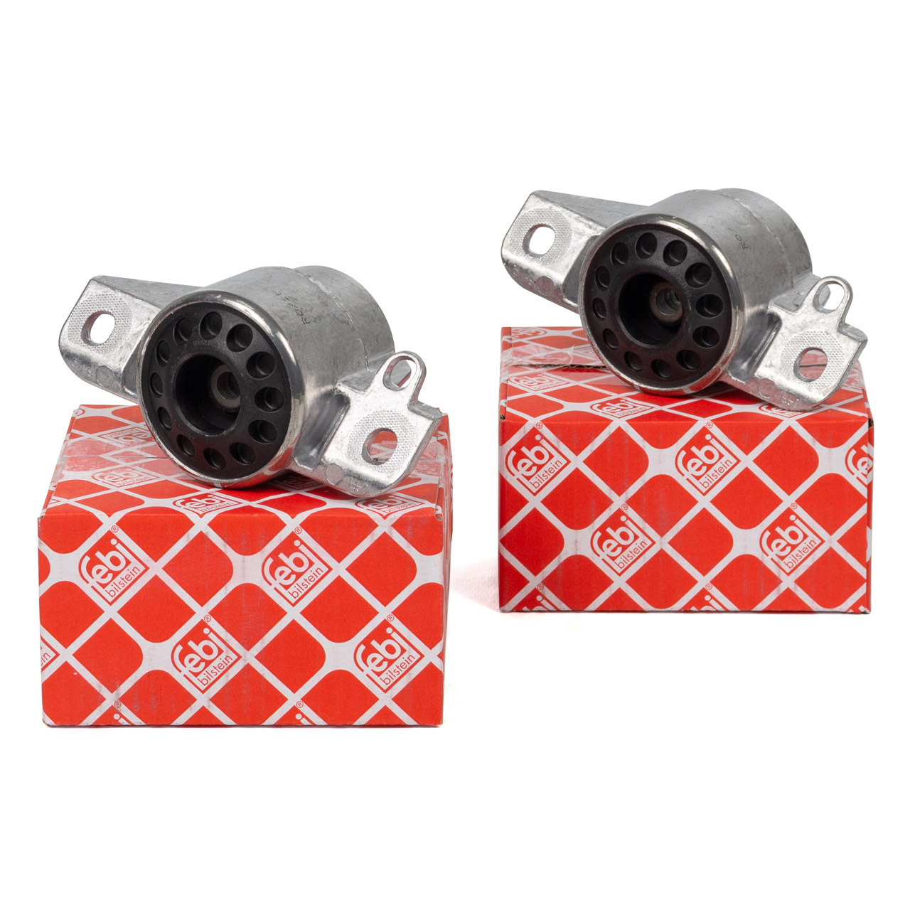 2x febi 31984 Strut Mount (Upper Control Arm Bearing) for AUDI A4 B8, A5 8T, Q5 8R (Rear Upper)