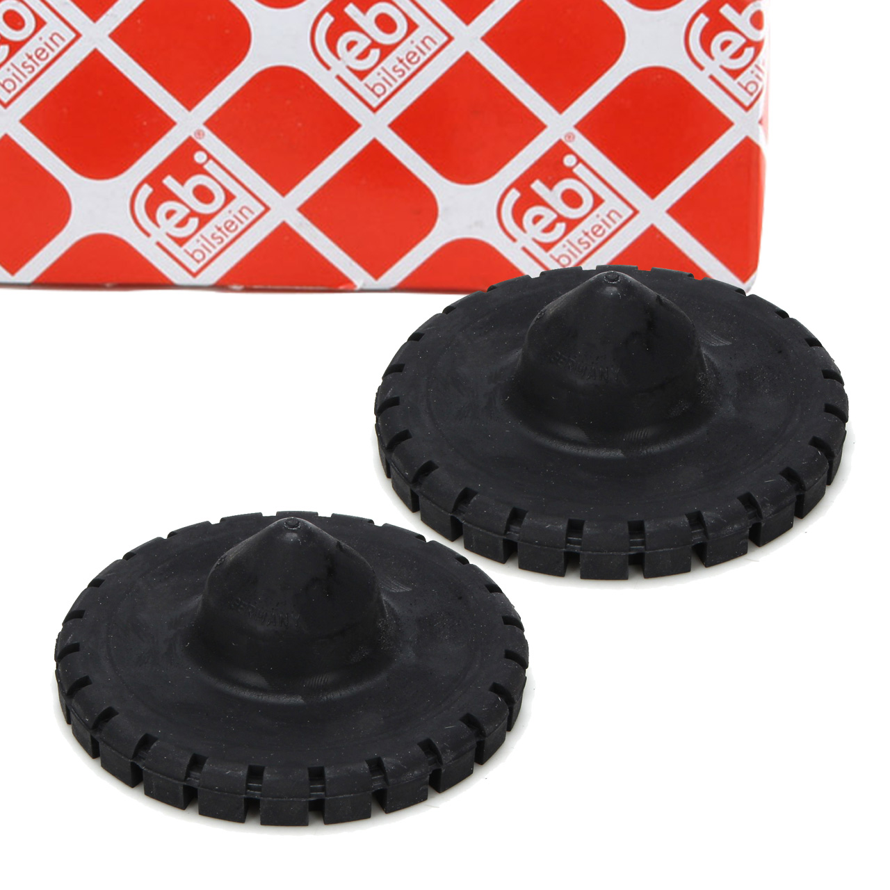 2x febi 37428 Federteller Federaufnahme f&uuml;r AUDI A6 C5 SKODA Superb 1 VW Passat 3B hinten