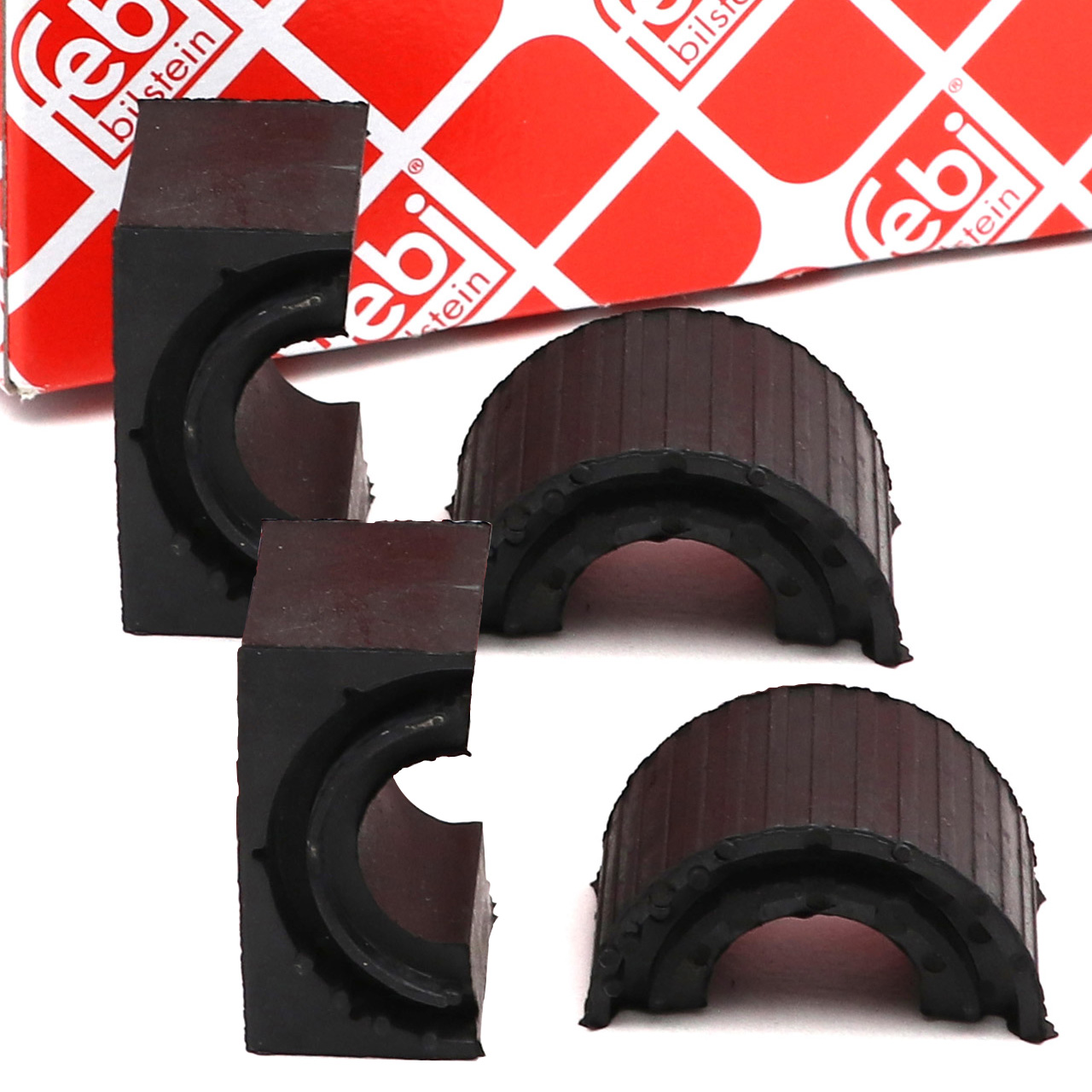 2x febi 177075 Stabilisatorlager f&uuml;r VW Golf 5 6 Passat B6 B7 Tiguan Touran A3 8P 8U vorne