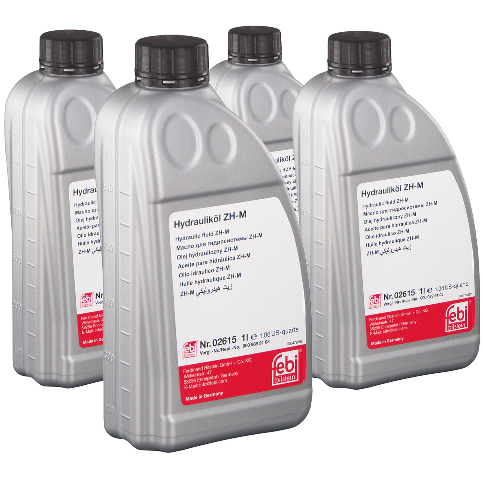 FEBI 02615 Hydrauliköl ZHM GELB BMW MERCEDES MB 343.0 4L 4 Liter eBay