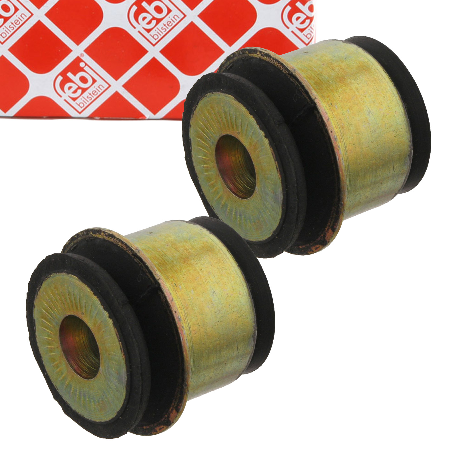 2x febi 07182 Achskörperlager Motorträgerlager für VW Passat AUDI 80 Cabrio Coupe hinten