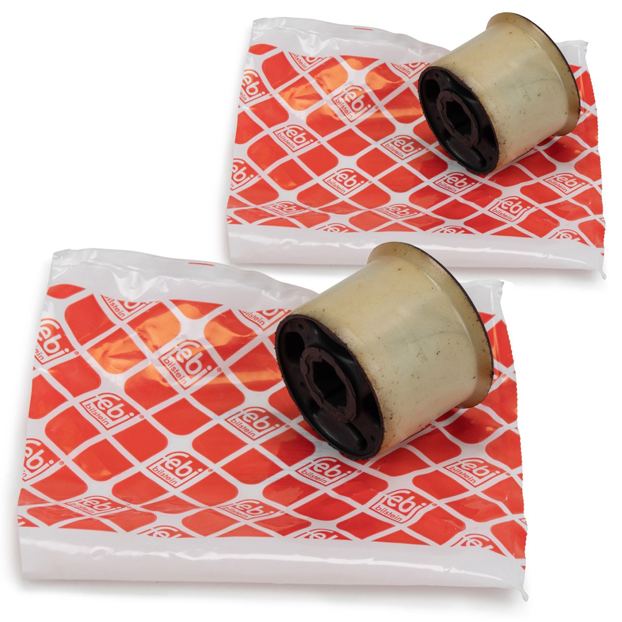 2x febi control arm bushings for AUDI A3, SEAT, SKODA, VW GOLF (lower front and rear axles)