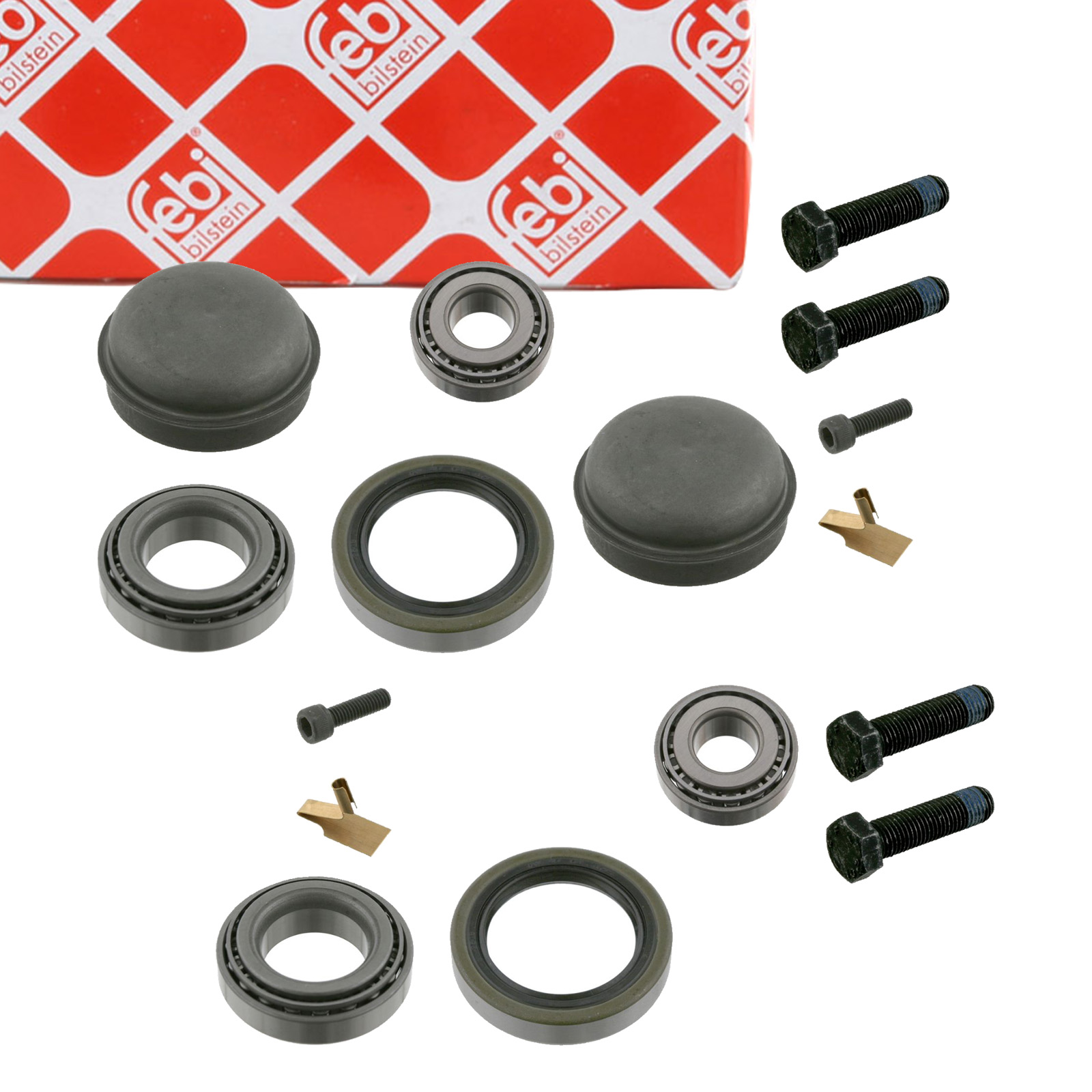 2x febi 05141 Wheel Bearing Kit (Front) for MERCEDES 190 W201 E1.8-E2.6/D2.0 A2013300151