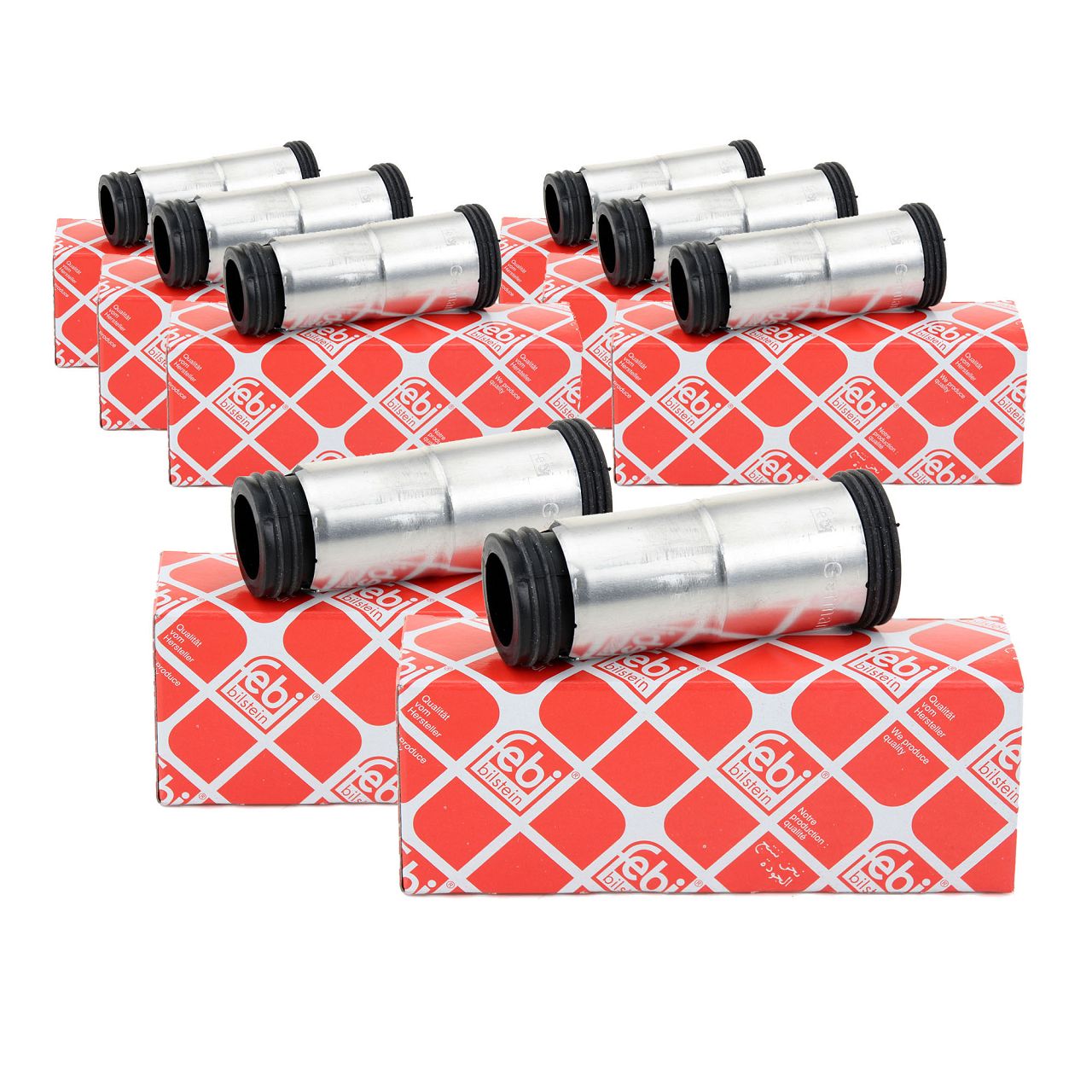 8x febi 33028 Steckerh&uuml;lse Z&uuml;ndanlage f&uuml;r BMW E60-61 E63 E64 E65 E66 E67 E53 E70