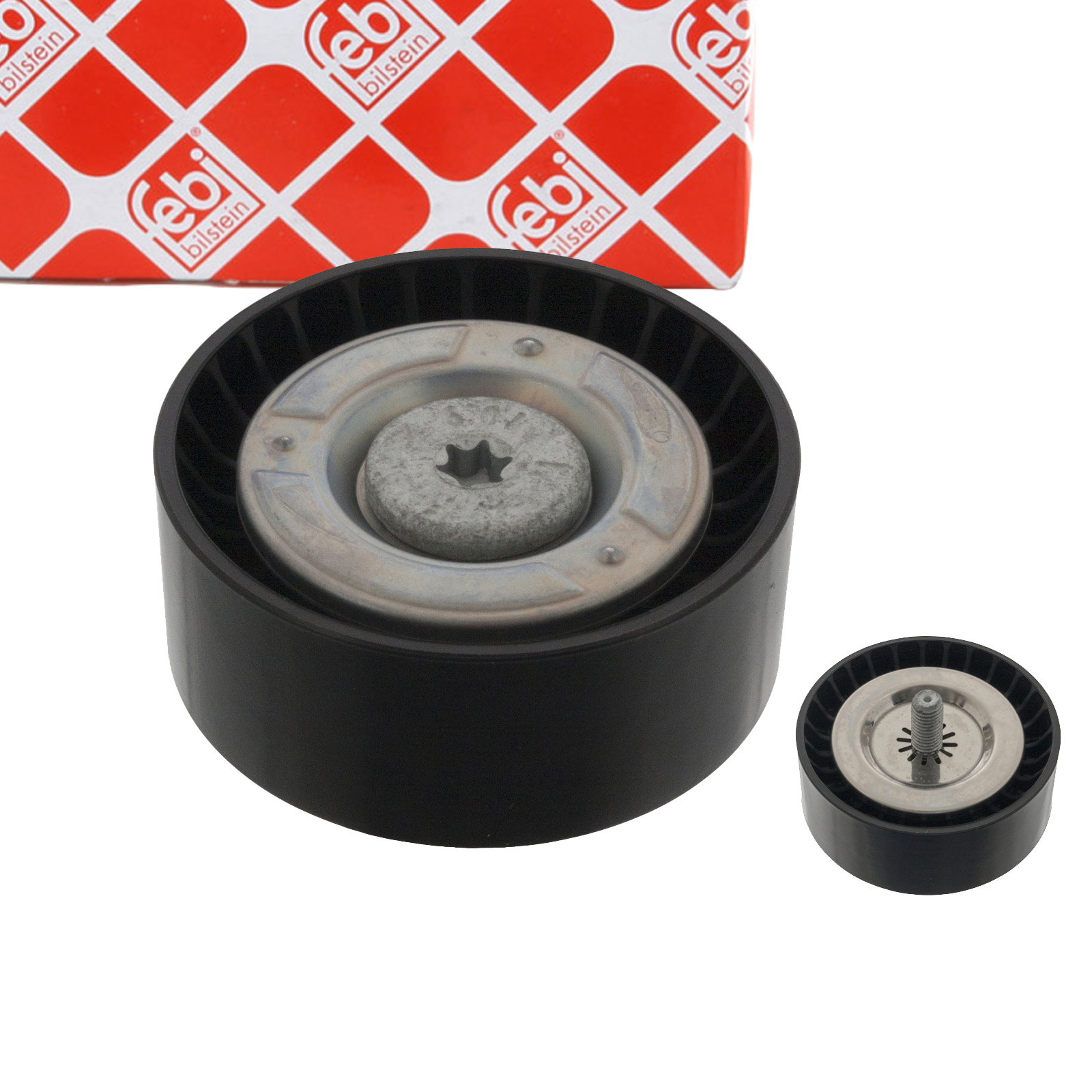 febi Umlenkrolle Keilrippenriemen für MERCEDES W204 S204 W212 S212 W166 Vito W447 OM651