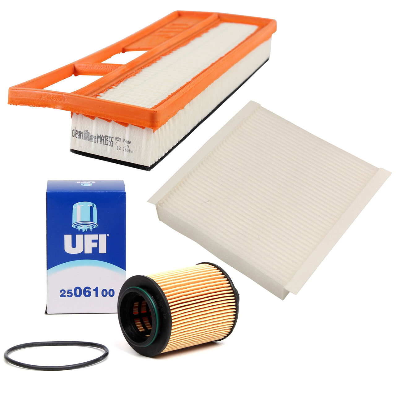 Inspektionskit Filterpaket Filterset für Fiat Doblo Fiorino 1.3D Multijet 90PS