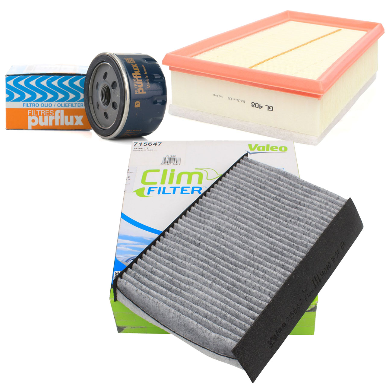 Filter-Set f&uuml;r Renault Fluence Megane III 1.6 16V