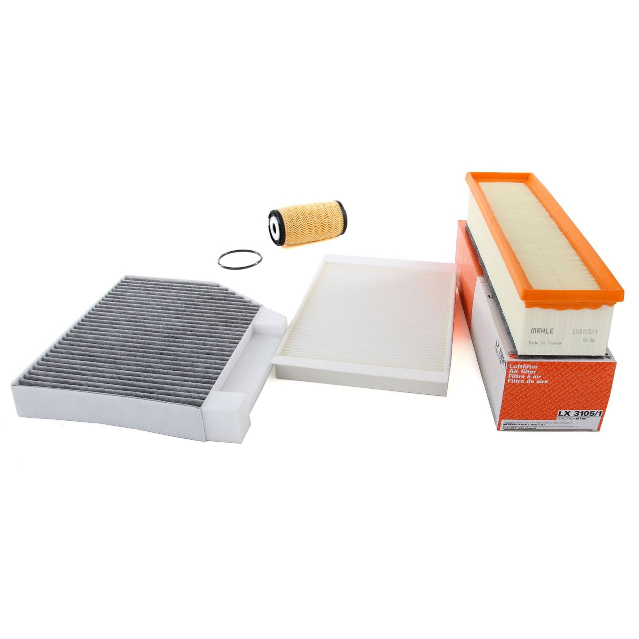 Filter-Set f&uuml;r MERCEDES C-Klasse W205 C 180/200 BlueTEC/d 116/136 PS OM626