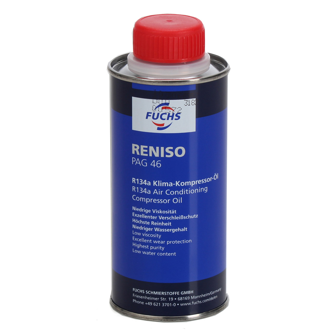 FUCHS RENISO PAG 46 R134a Kompressor Öl Kompressoröl Klimaanlagenöl 250ml