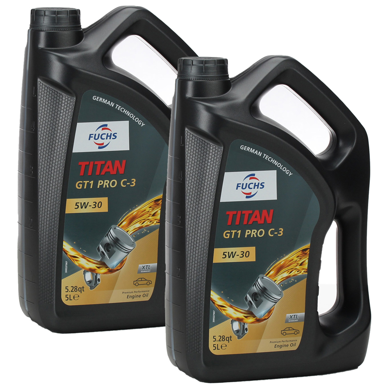 10L 10 Liter FUCHS MOTORÖL TITAN GT1 Pro C-3 5W30 für BMW LL04 VW 504/507.00 MB 229.51